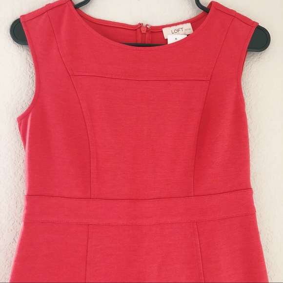 LOFT Red Orange Dress - Picture 4 of 5